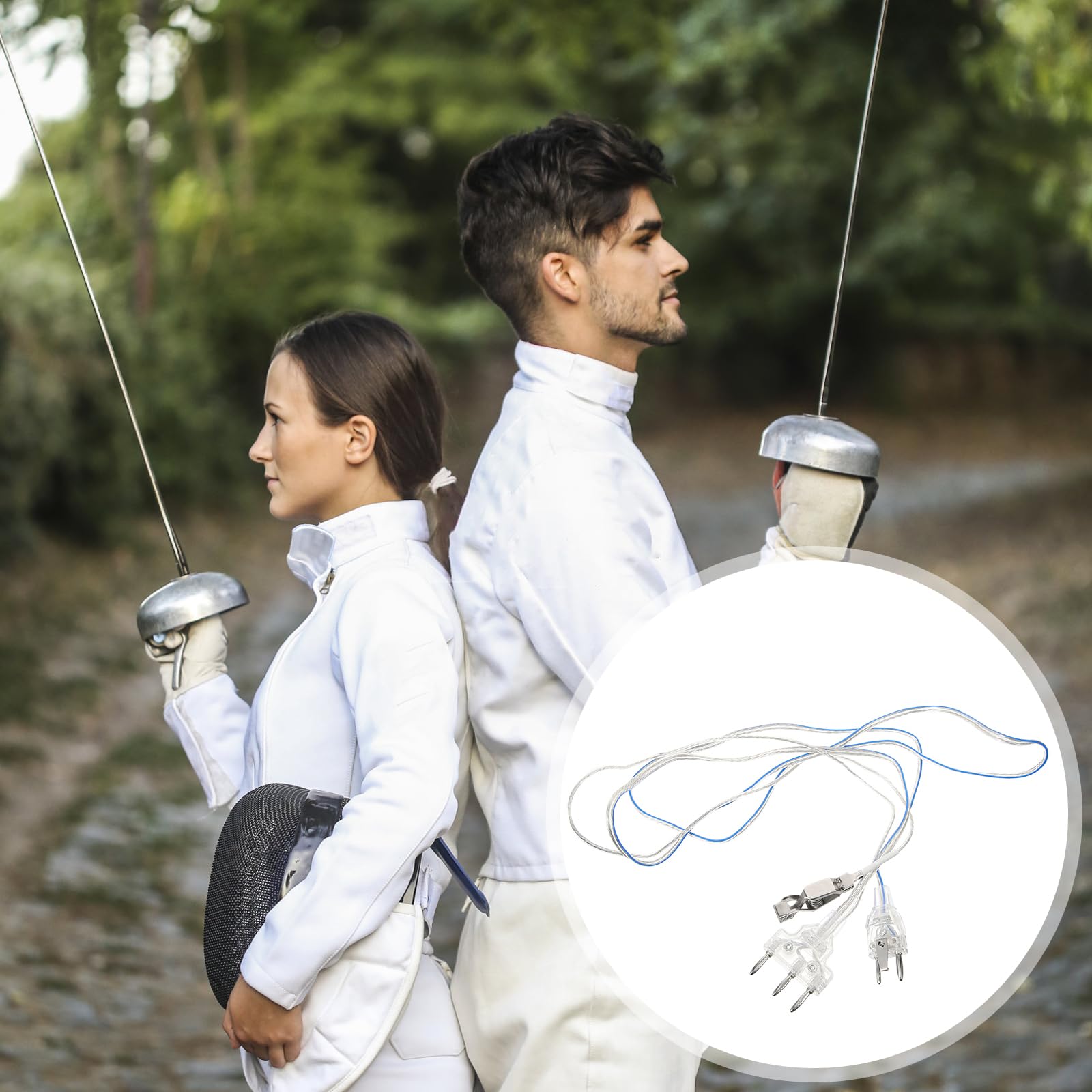 YARNOW 1 Pc Fencing Foil Body Cord Epee Fencing Cord Fencing Body Cord (Style A), 184.00X4.50X4.50CM, Y0359NOKHIKH202CLFDU