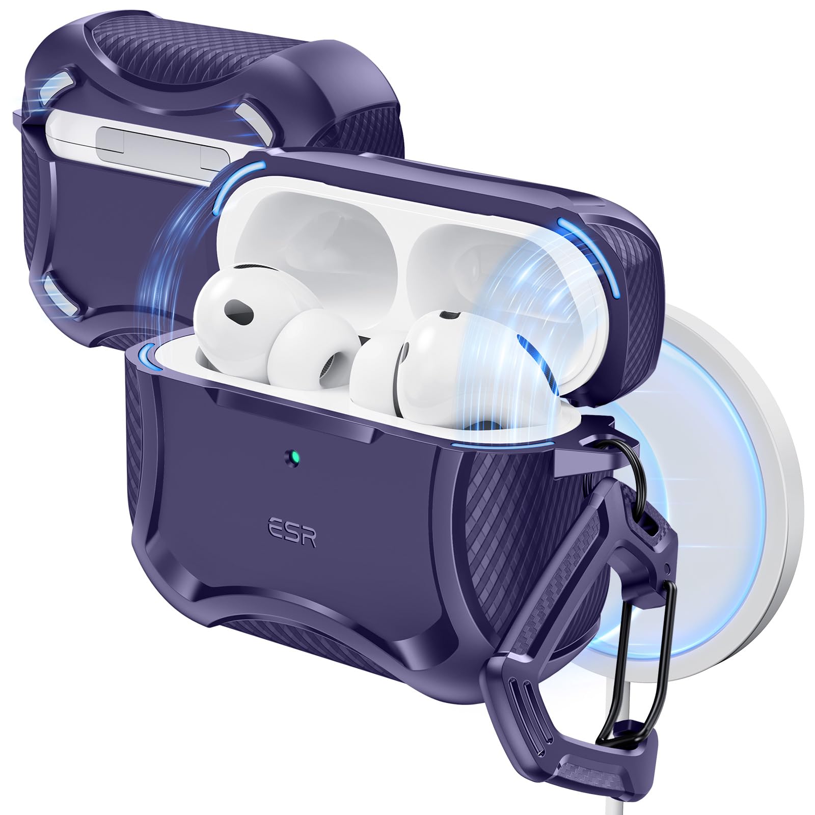 ESR for AirPods Pro 3 Case (2025), Compatible with Airpods Pro 3rd Generation (USB-C Cable), Magnetic Lid, MagSafe Ready, Powerful Drop Protection,