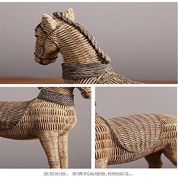 馬の彫刻 樹脂製 ベージュ 馬の彫刻 樹脂製 ベージュ