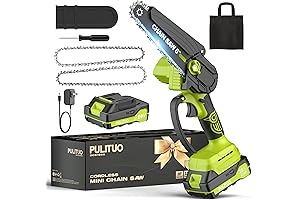 Sancruz Rechargeable Mini Chainsaw Cordless, 6 Inch Electric Chainsaw Battery-Powered Small Chainsaw...