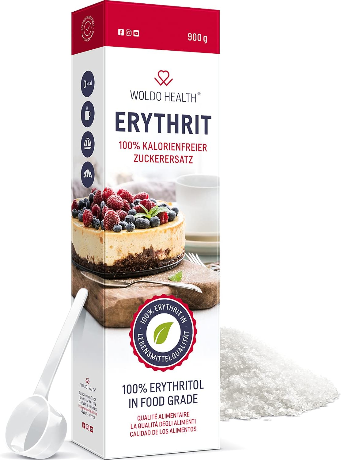Erythritol Sugar Zero Calorie 900g