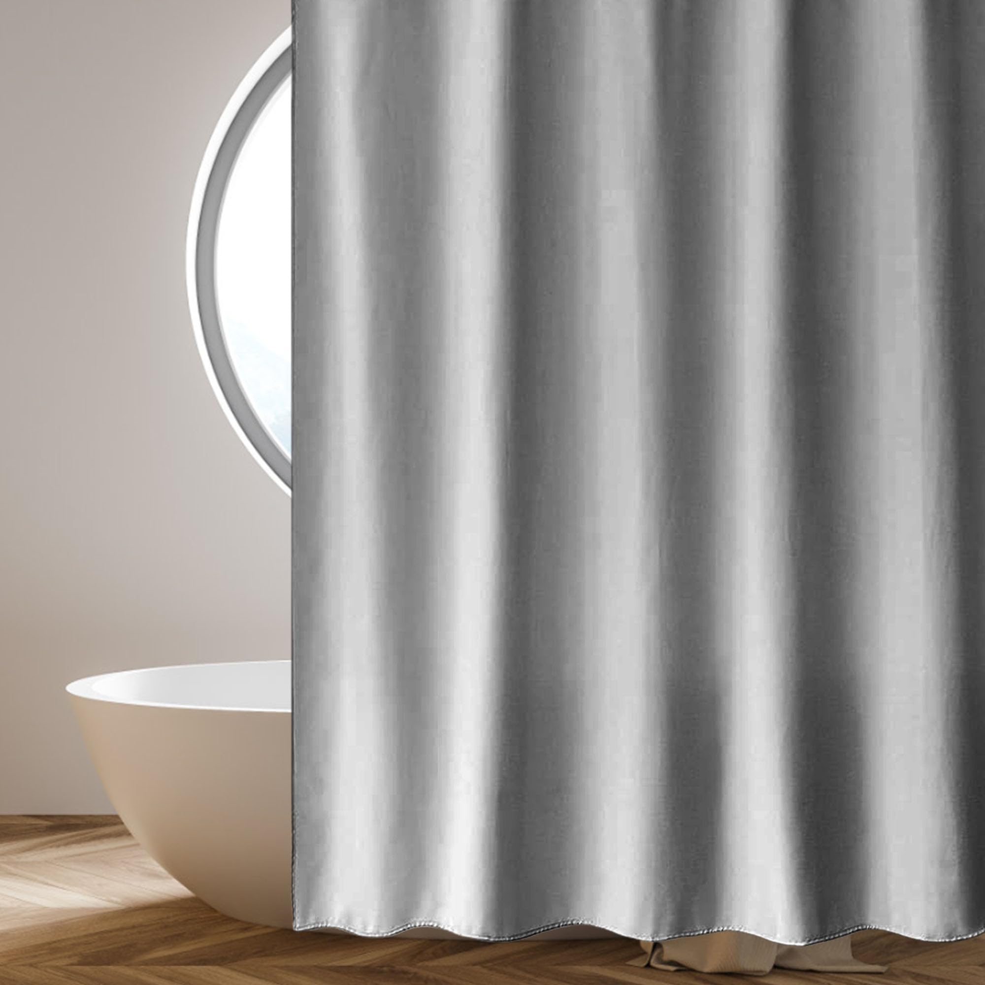 Baignoire rideau imperméable 160x180 cm gris pour la douche