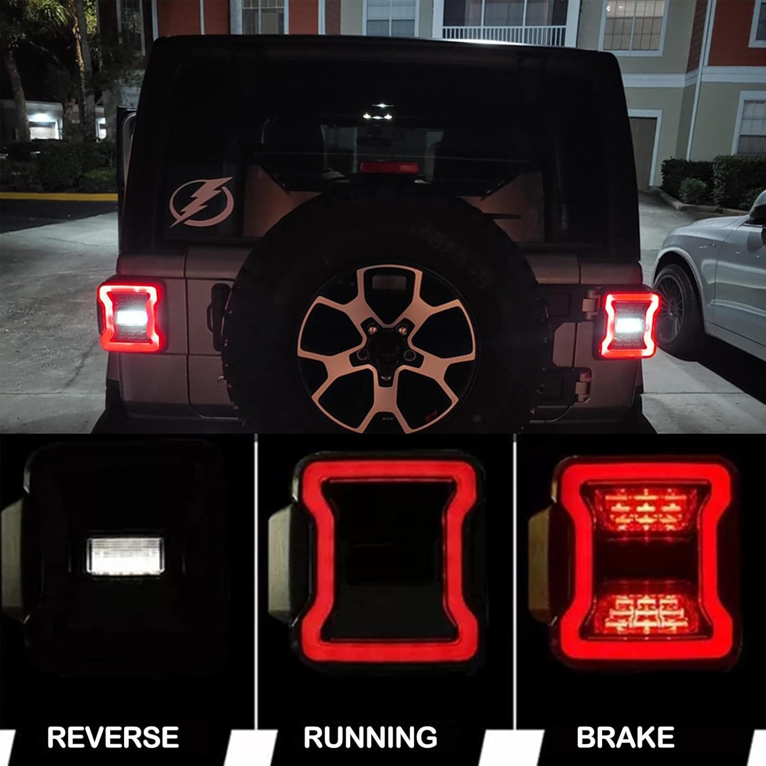 LED Tail Lights Compatible with Jeep Wrangler JL JLU 2018 2019 2020 2021 2022 Sport, Sahara, Rubicon (Smoke Lens)