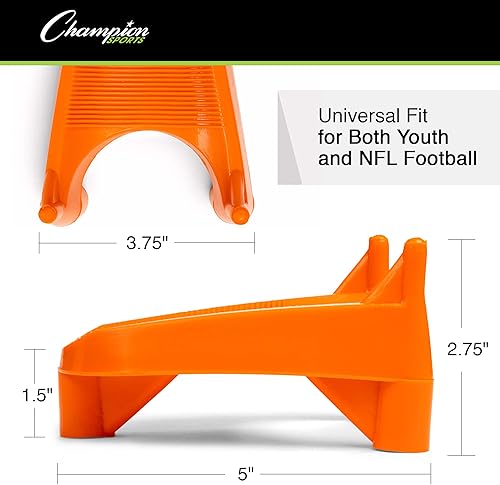 Miniatura 20 de Champion Sports Premium Football Kicking Tee for Kickoff Practice - Ball Holder Tees for Footballs - Kicking Block and Accessories for Adults, Kids