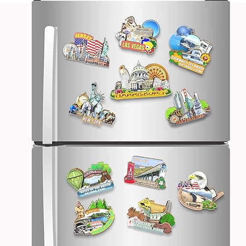 Miniatura 4 de Imán de Harrisburg de Estados Unidos para nevera, de madera, 3D, monumentos, viajes, coleccionables, recuerdos, decoración hecha a mano 2