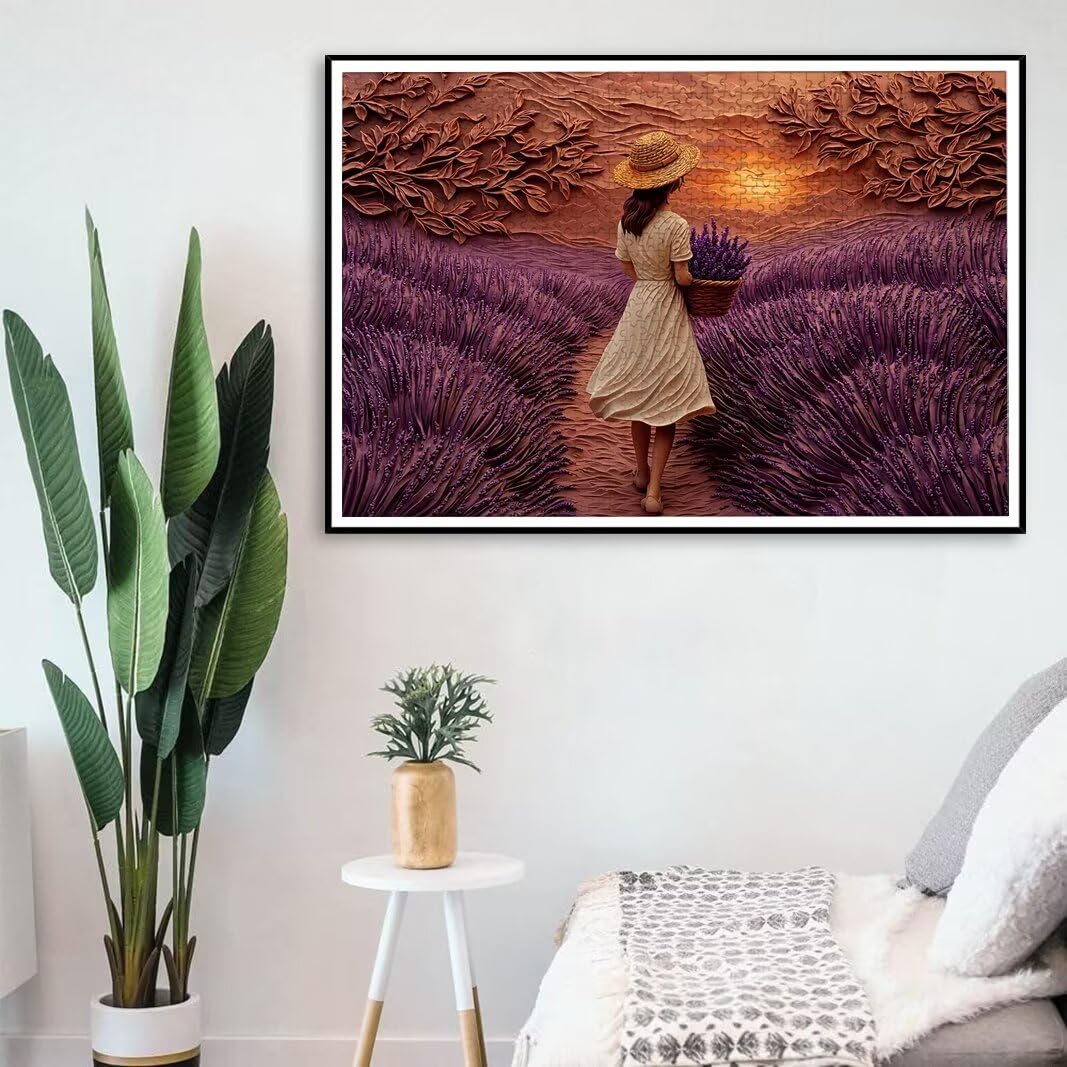 Puzzle Lavanda, Puzzle 2000 Pezzi Adulti per Decor, Regalo Donna/Uomo -8804