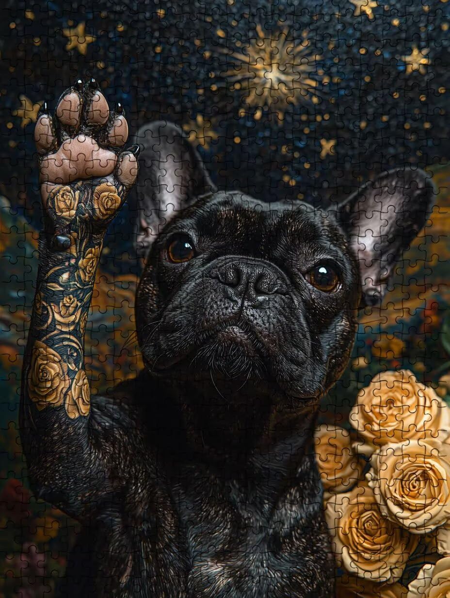 Puzzle 4000 sztuk, puzzle z tatuażem dla dorosłych 4000, drewniane puzzle, klasyczne gry edukacyjne, niemożliwe wyzwanie, gry i zajęcia rodzinne, prezent kreatywny DX0YL1-907