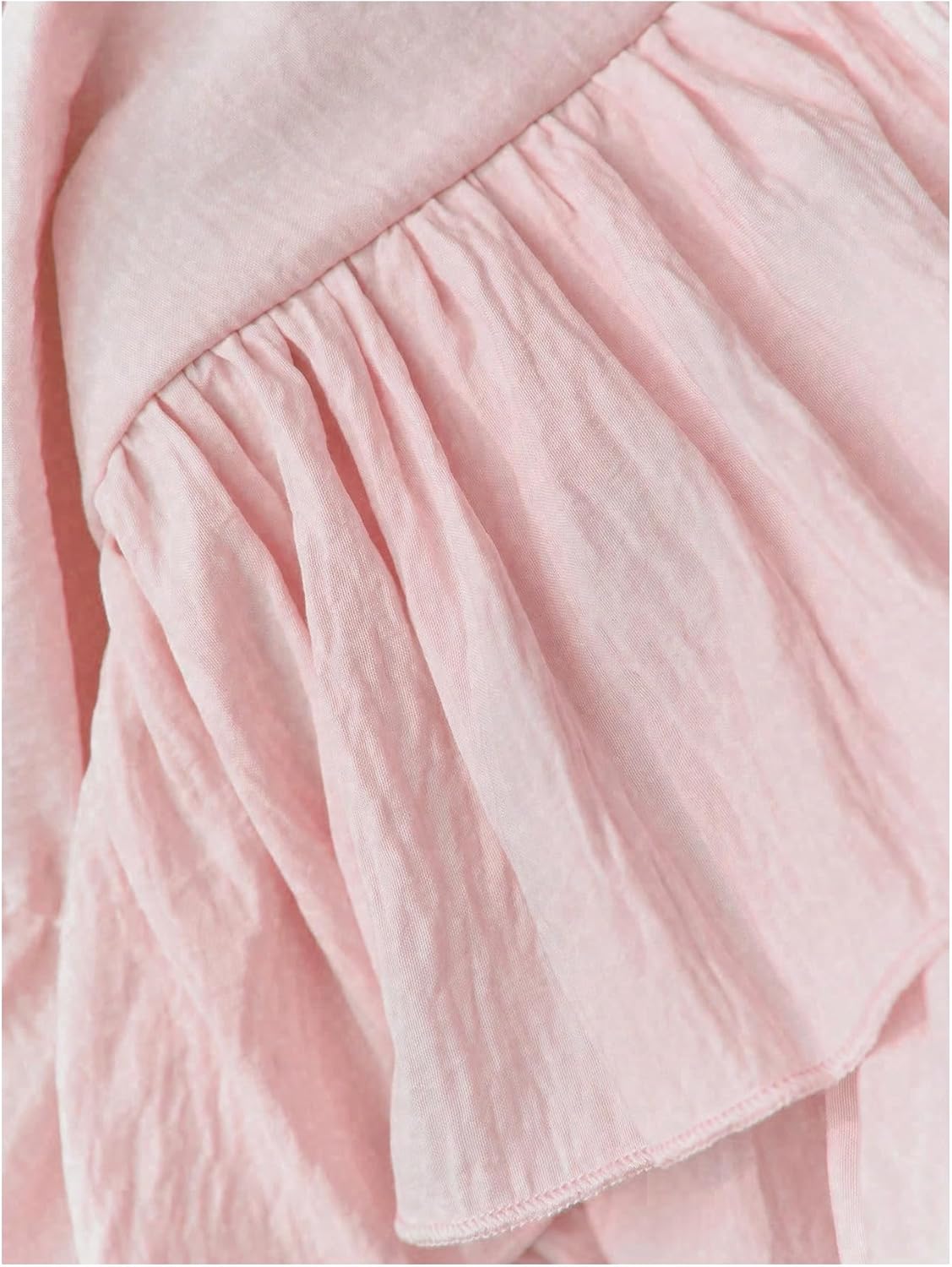 Women's Ruched Ruffle Layered Skirts Mid Rise A Line Mini Skirt Cute Skirts - Image 5