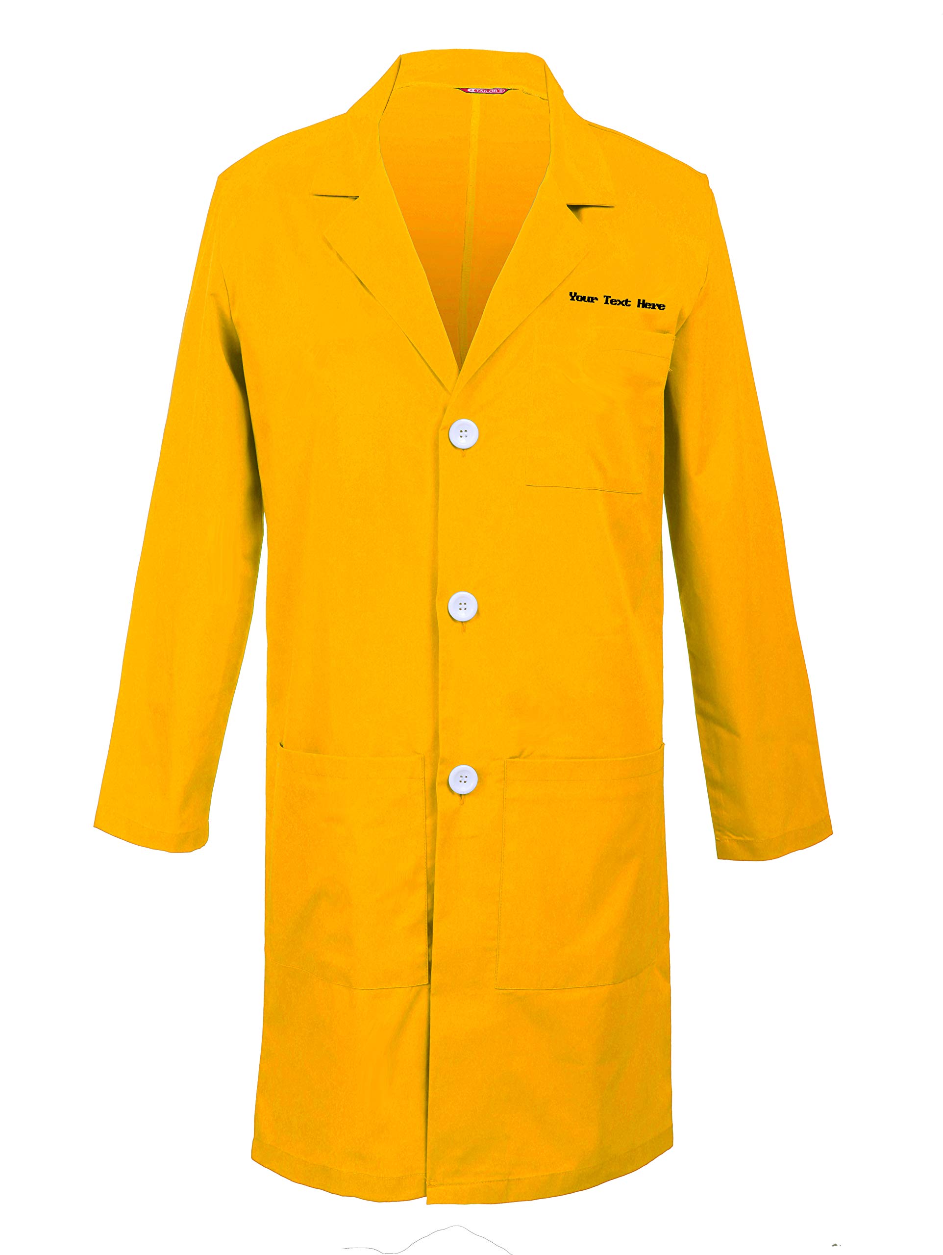 TAILOR'S Personalized Customizable Embroidered Men's Lab Coat