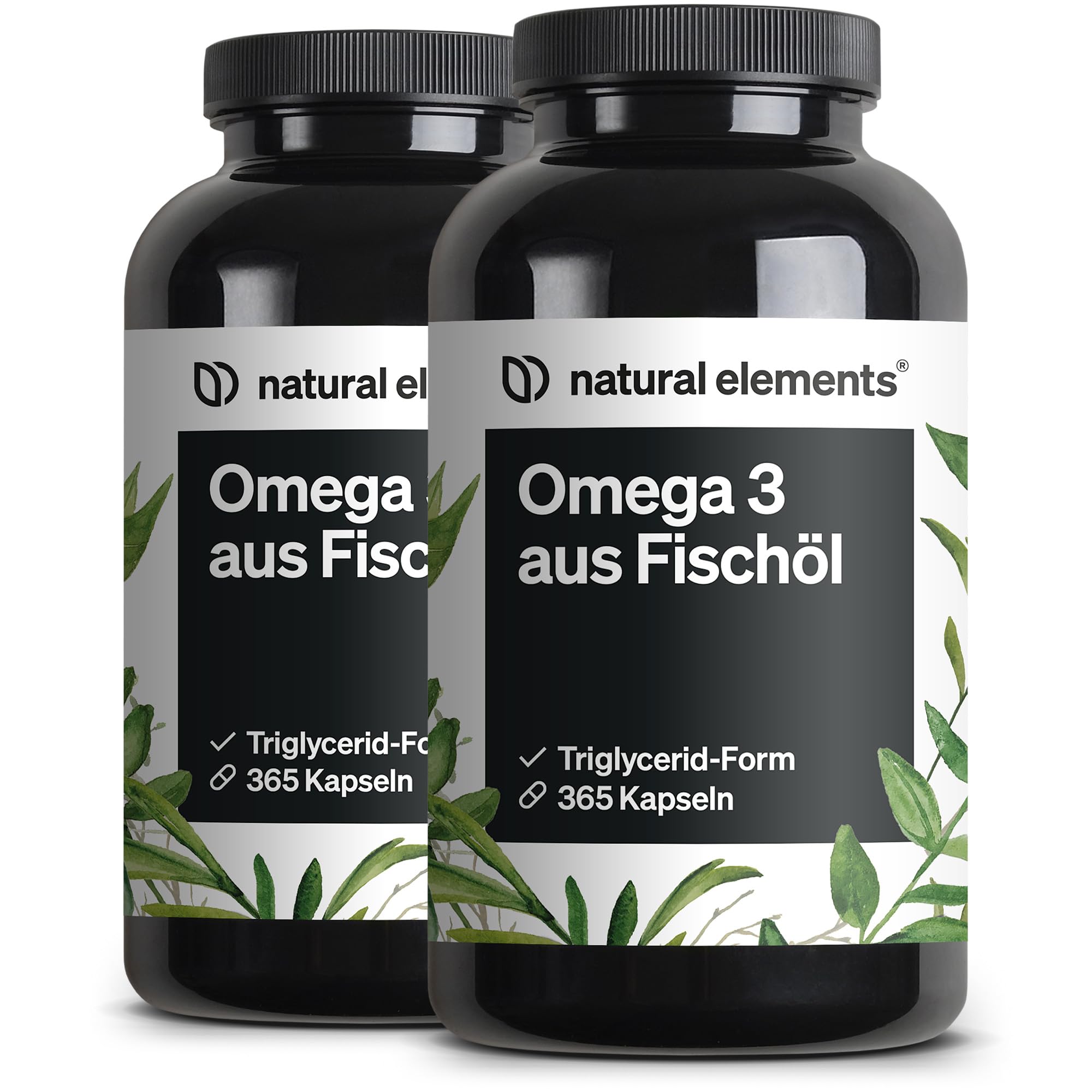 natural elements Omega 3 (2er Set) – 2x 365 Kapseln