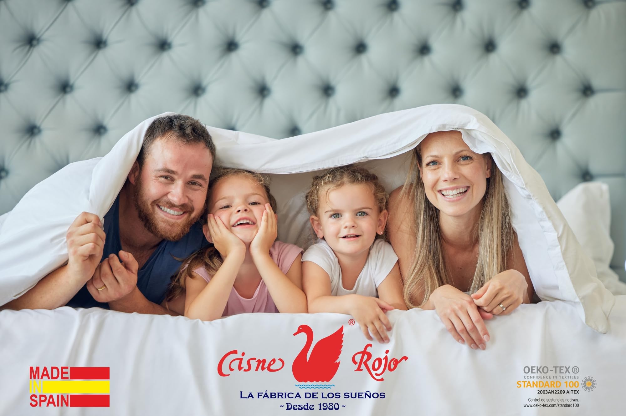 Cisne Rojo Juego de Sabanas Pirineo.Juego de Sabanas Invierno. Sabanas Estampadas Calentitas. Calidad y Diseño. para Cama 180 cm. Color Visón. Modelo Aros. (100149-180-VS)
