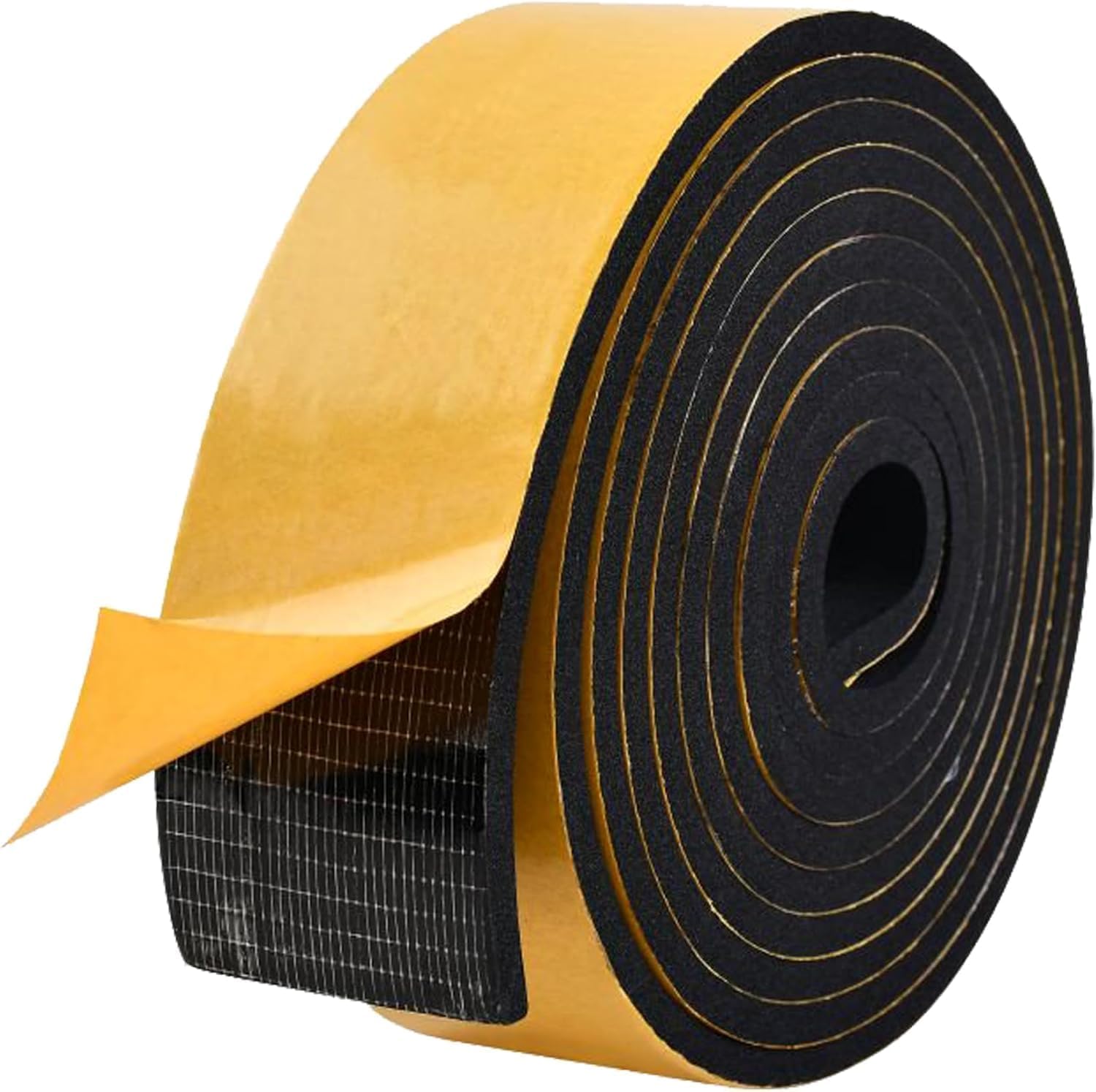5M Foam Tape 50mm Wide X 4mm Thick,Self Adhesive Neoprene Weather Strip,Rubber Gasket Seal,Anti-Vibration,Anti-Collision, Shockproof Insulation for Window Door Car