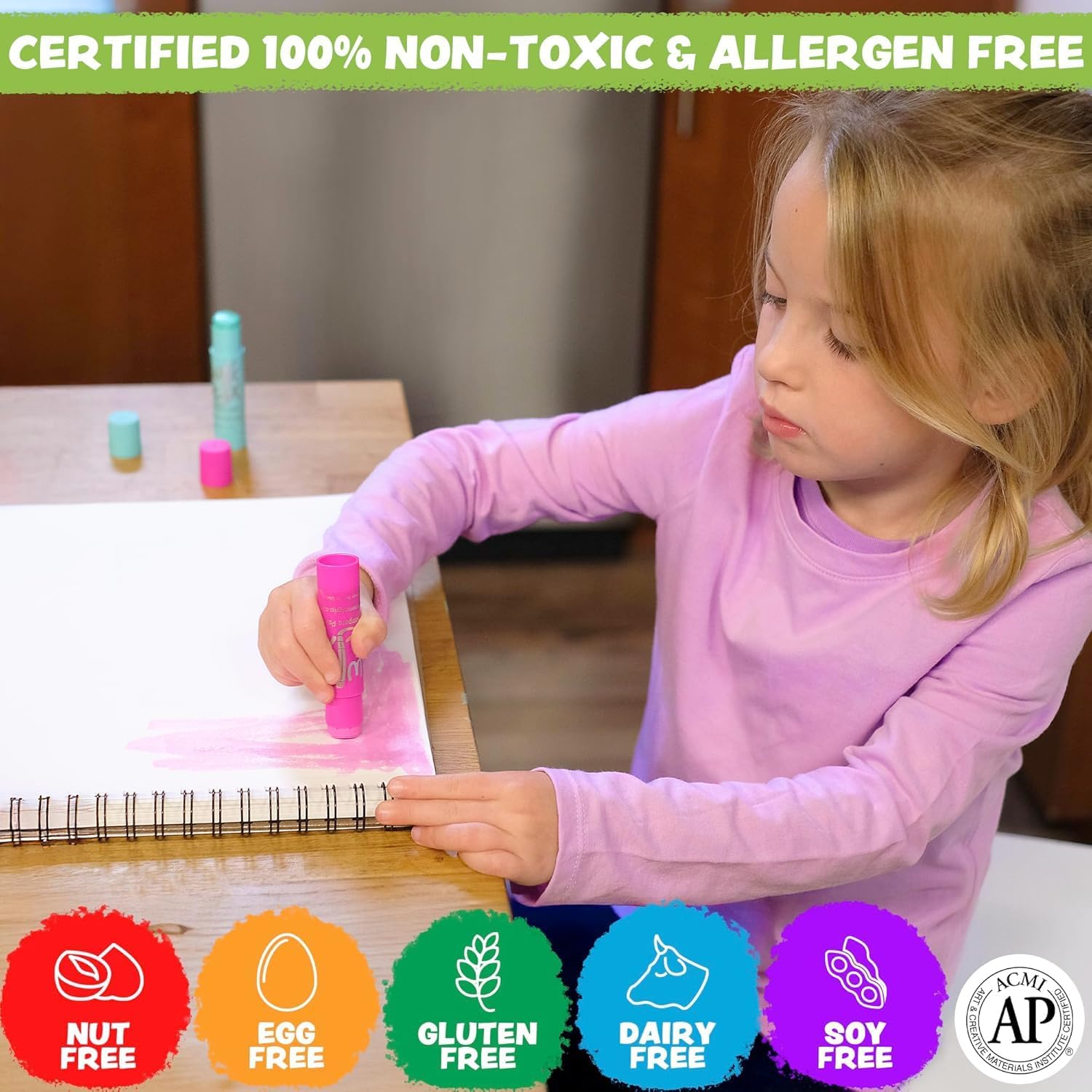 Kwik Stix Tempera Paint Sticks, 96 Count Class Pack in Rainbow Colors, Paint Sticks for Kids, Washable, Quick-Dry, Non-Toxic, Allergen-Free