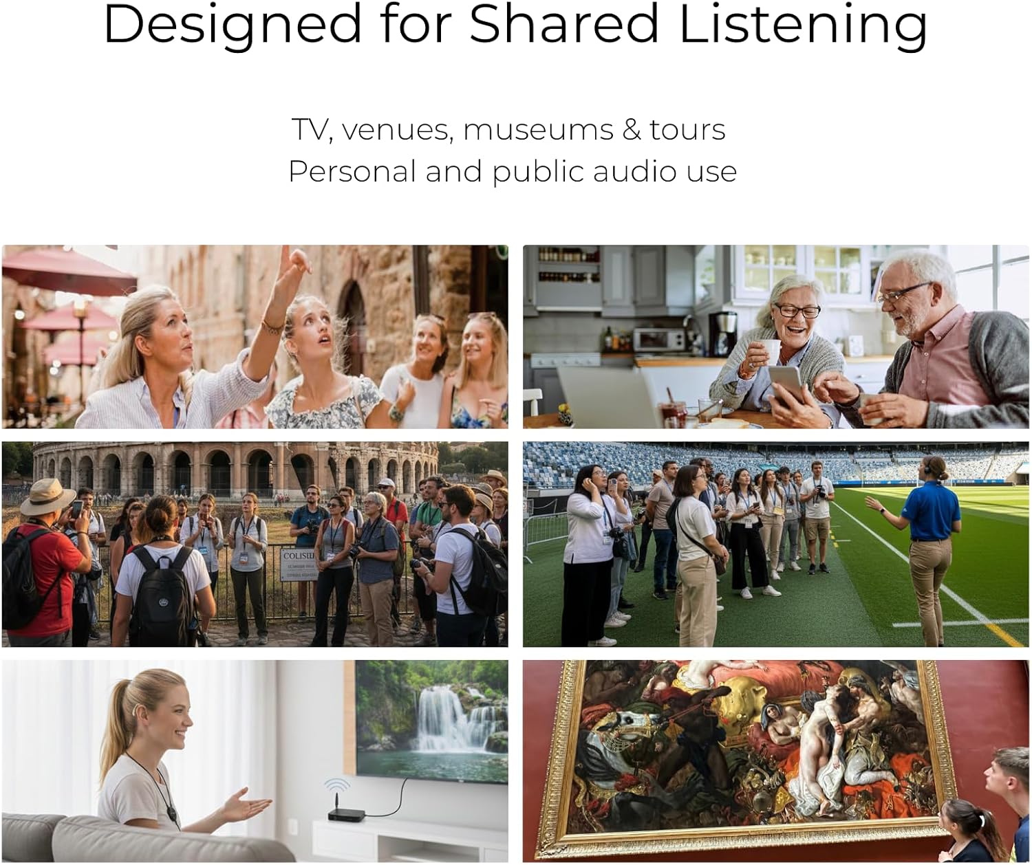 MoerDuo Plus™ Auracast™ Audio Receiver – Bluetooth® Auracast & Classic Dual-Mode Receiver with 3.5 mm Output, Portable Wireless Audio for Headphones, Speakers & Assistive Listening image 2