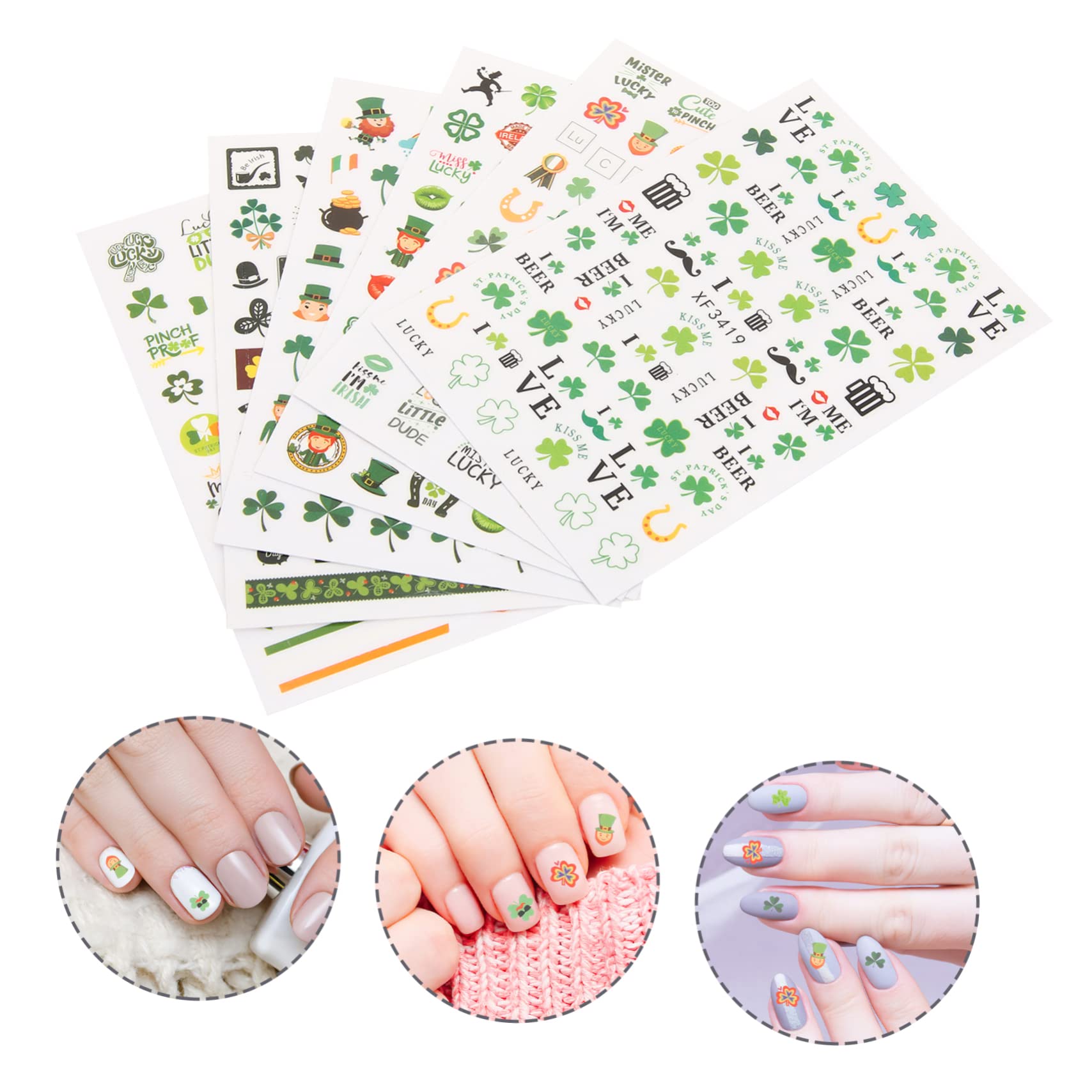 FRCOLOR 30hojas Pegatinas Para Uñas De San Calcomanías De Para Manicura Diseño De Decoración Para Uñas