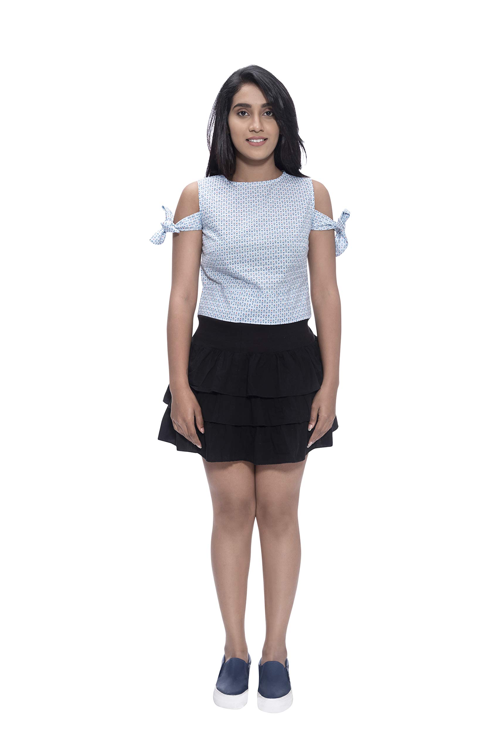 neramm Women's Sleeve Tie Up Top-picture-27
