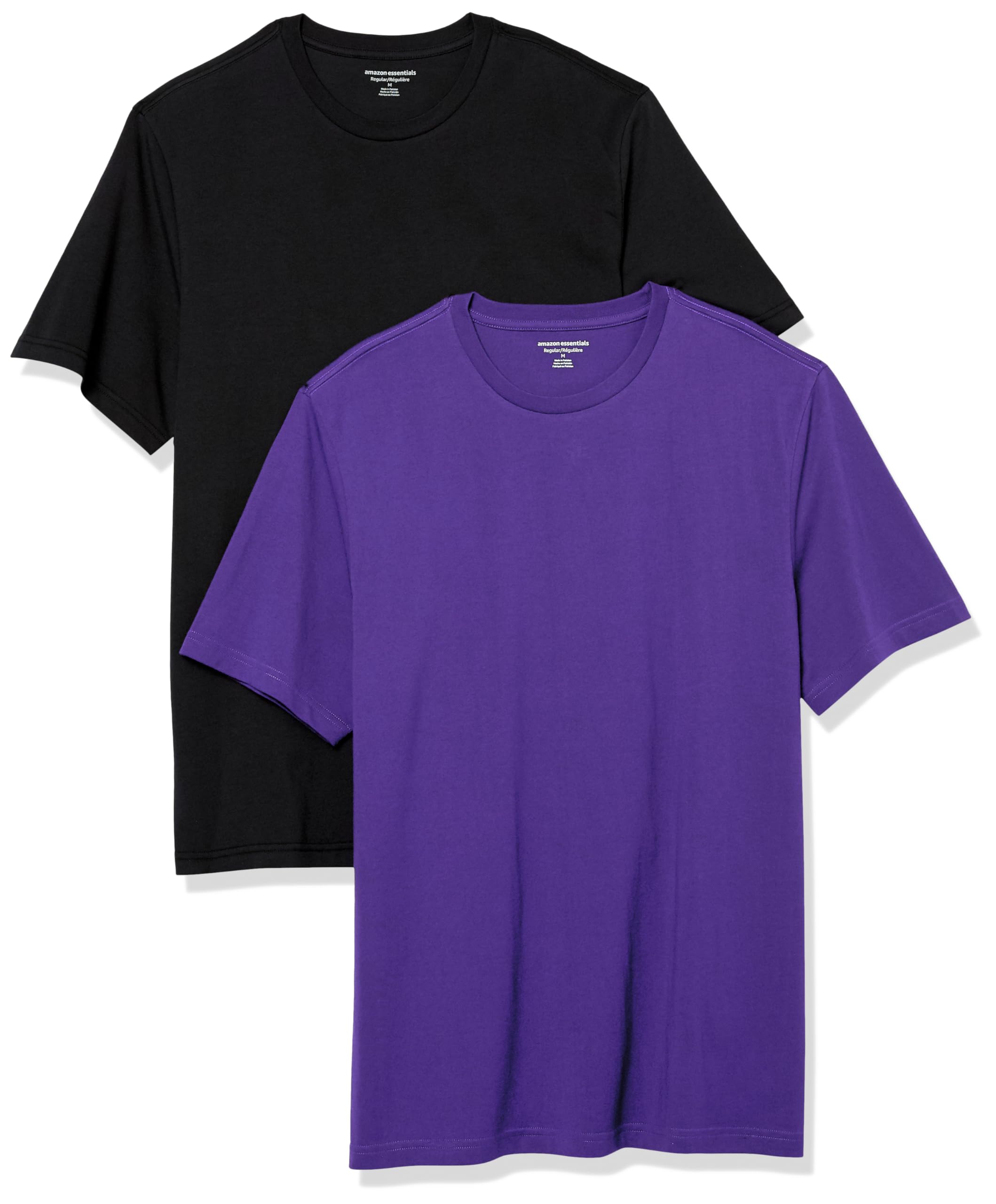 Amazon Essentials Herren Kurzärmeliges T-Shirt mit Rundhalsausschnitt aus Baumwolle – Regular Fit