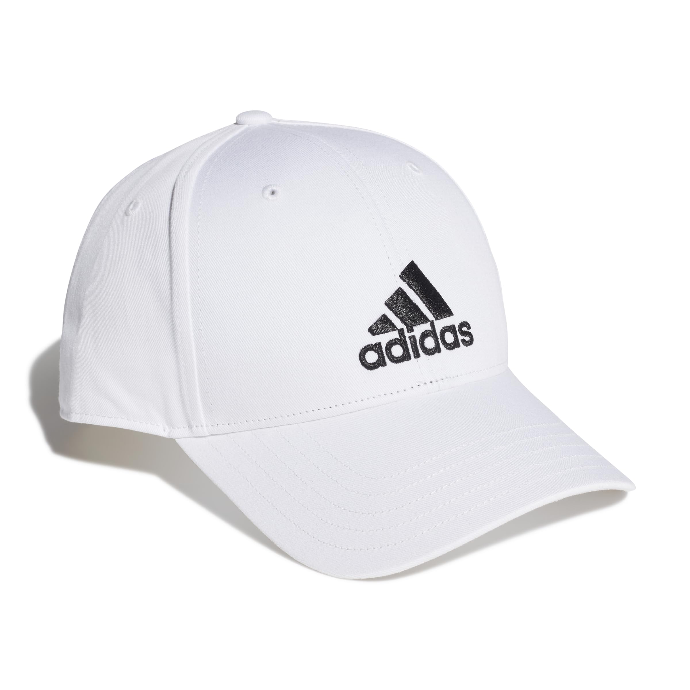 adidas Polyester Blend Unisex-Adult Cap (Fk0890_White, Black_OSFM) 1