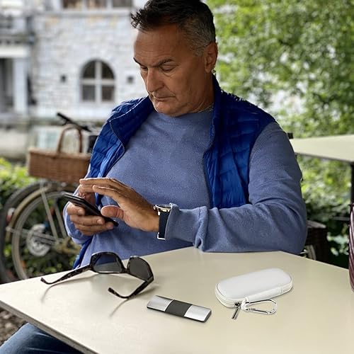 Miniatura 6 de Funda para monitor cardíaco compatible con AliveCor Kardia Mobile ECGpara KardiaMobile 6L para dispositivos Apple y Android, solo funda (blanco)