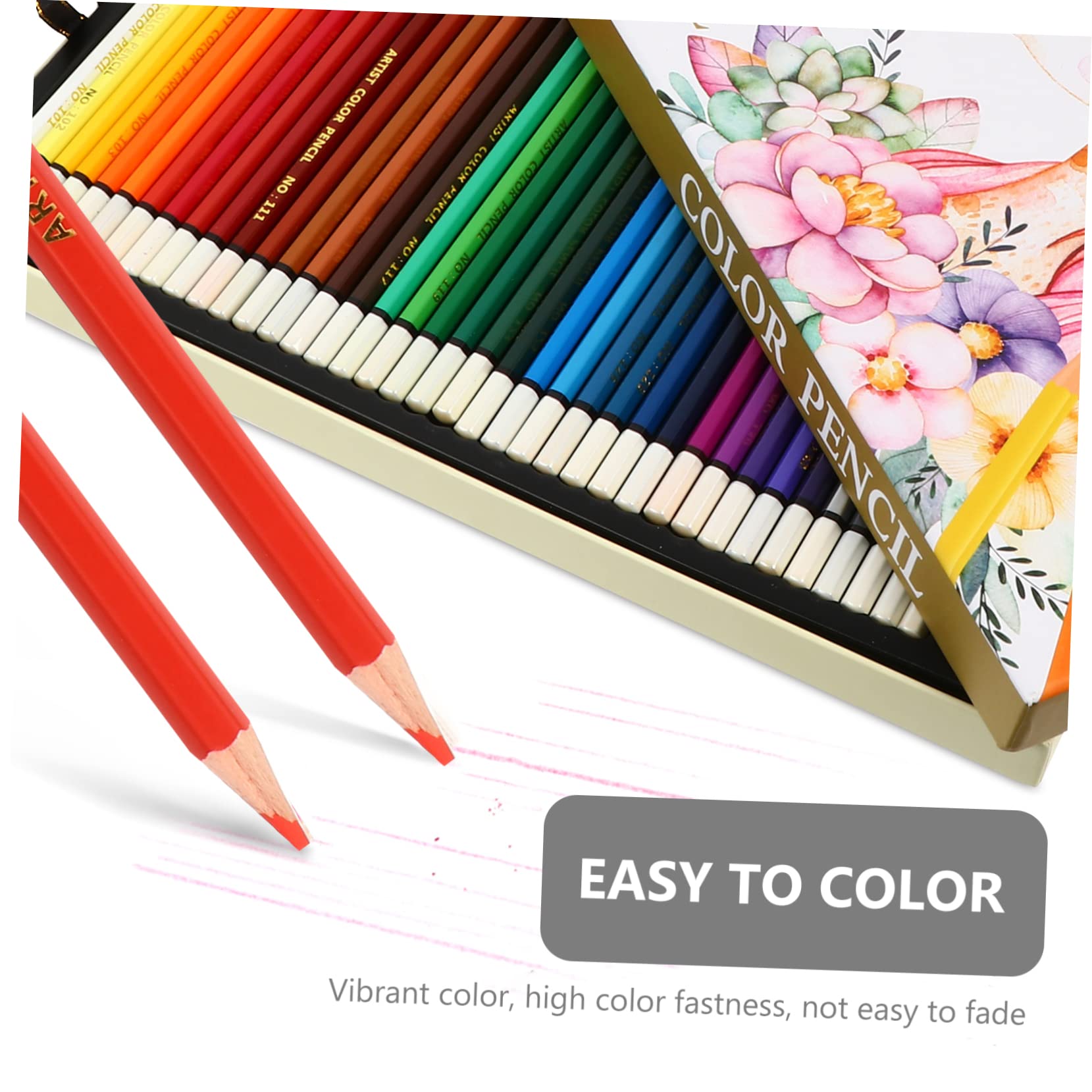 Ambiance de Crayons de Couleur Professionnel en Bois