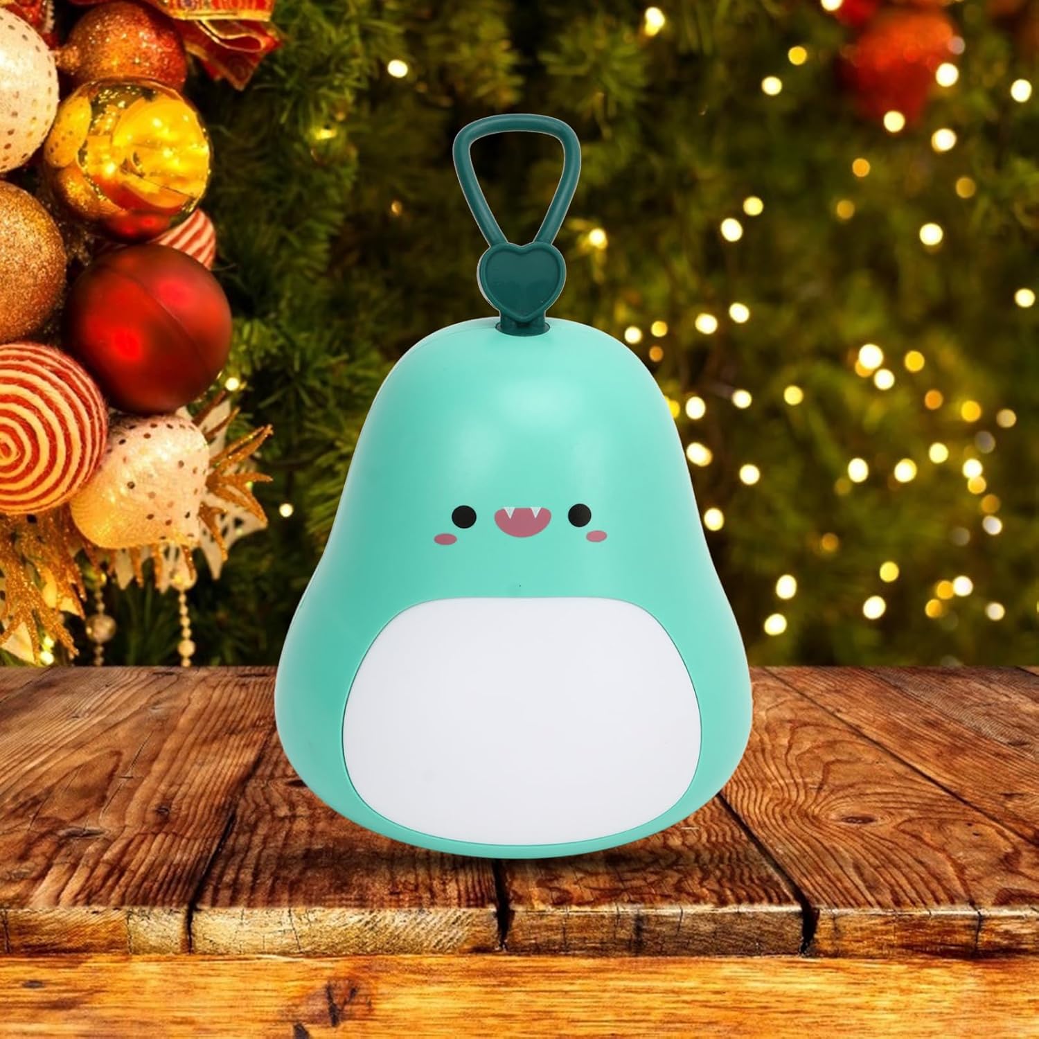 Tyenaza Cute Night Light, 3 Gears Stepless Dimming USB Charging Cartoon Desk Lamp with Lanyard for Bedroom Living Room(Blue)
