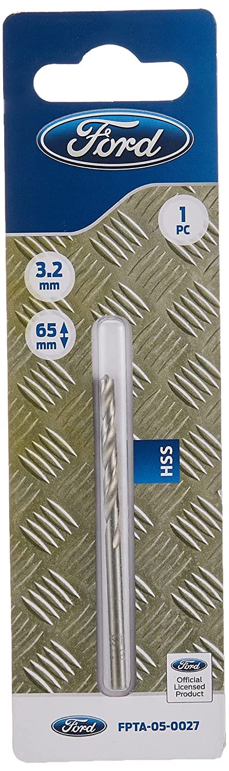 FordTools 3.2mm Hss Metal Drill Bit, FPTA-05-0027