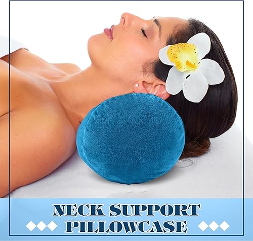 Miniatura 3 de Newwiee 2 fundas de almohada para el cuello cervical con cremallera, fundas de almohada redondas para el cuello, fundas de almohada cilíndricas,