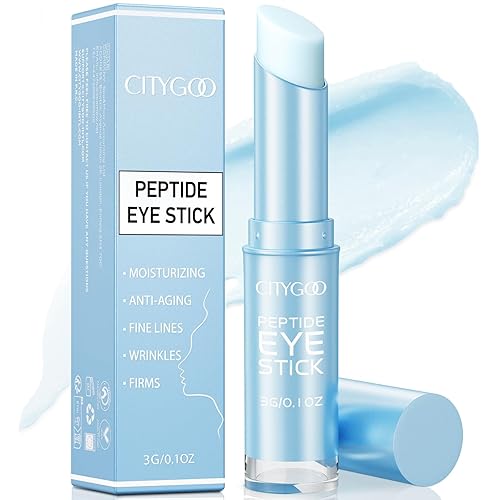 CITYGOO - Barra de ojos con retinol y colágeno, con ácido hialurónico para ojeras, crema antienvejecimiento para debajo de los ojos, para reducir la