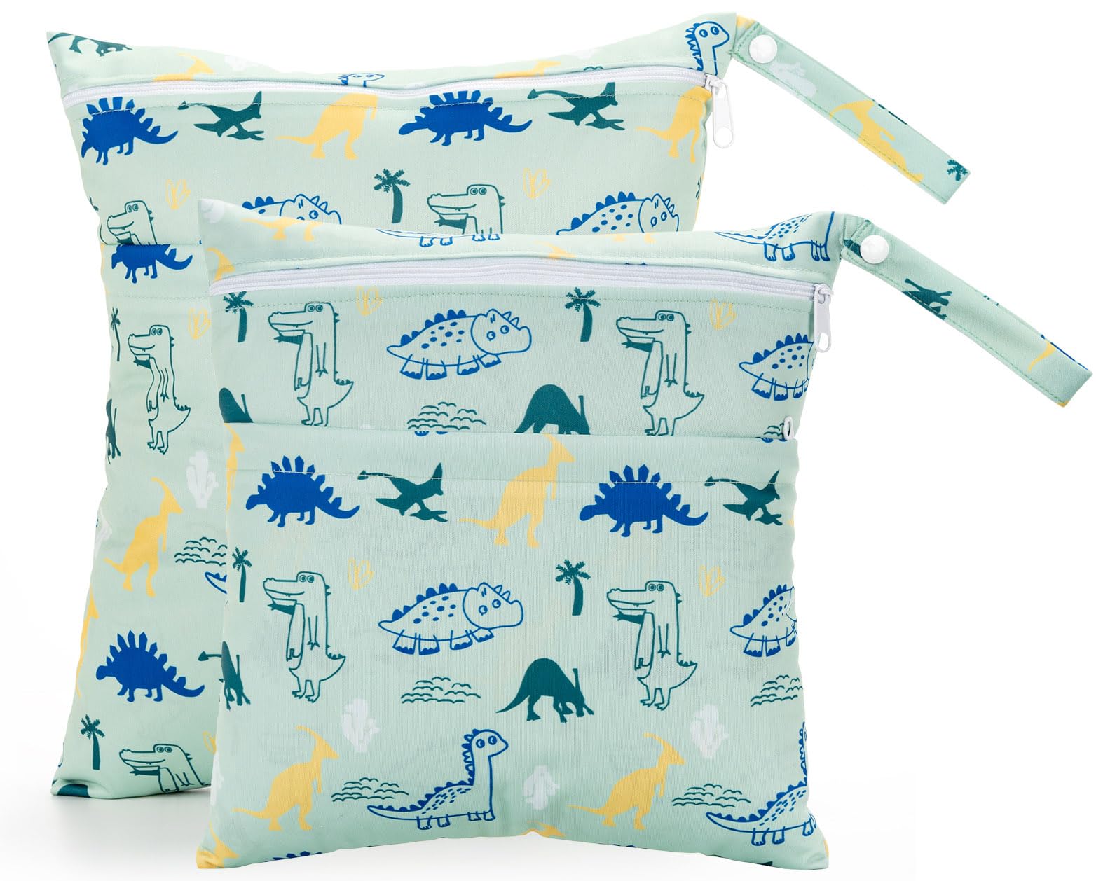Lot de 2 sacs humides pour crèche multicolore - Sac de voyage pour fille et garçon