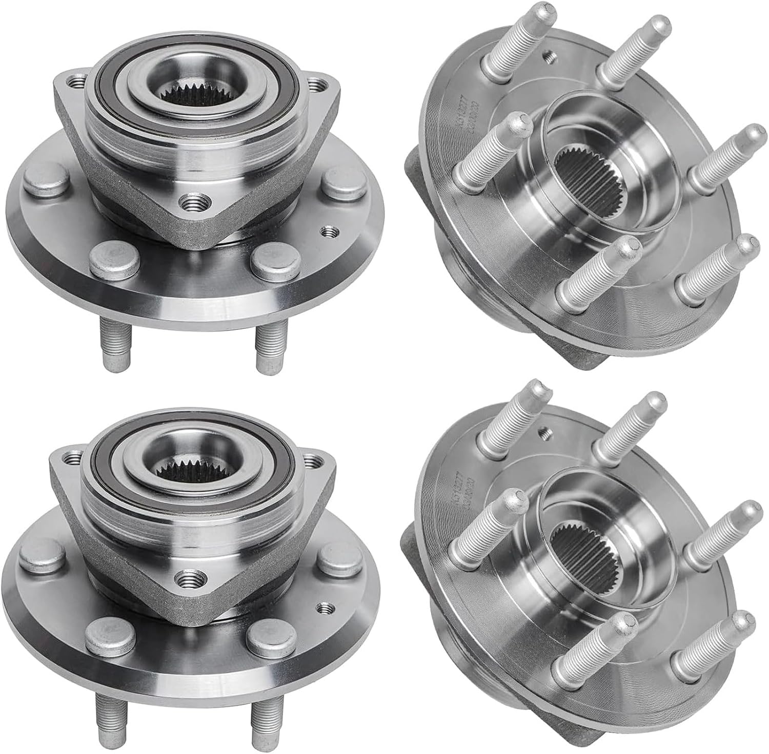 AUTOCLUB ABS Models Front or Rear Wheel Bearing Hub for 2009-2017 Chevy Traverse - 2007-2017 GMC Acadia Limited - 2008-2017 Buick Enclave - 2007-2010 Saturn Outlook Replacement 4pc Set - 513277
