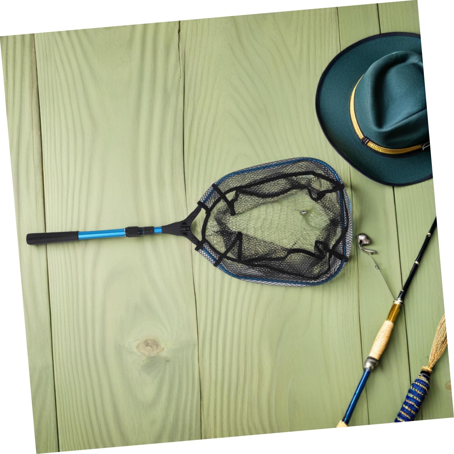 Pesca con Asa De Pesca Extensible para Peces Retráctil para Agua y Plegable para Exteriores para Camarones Pequeños con Asa Portátil
