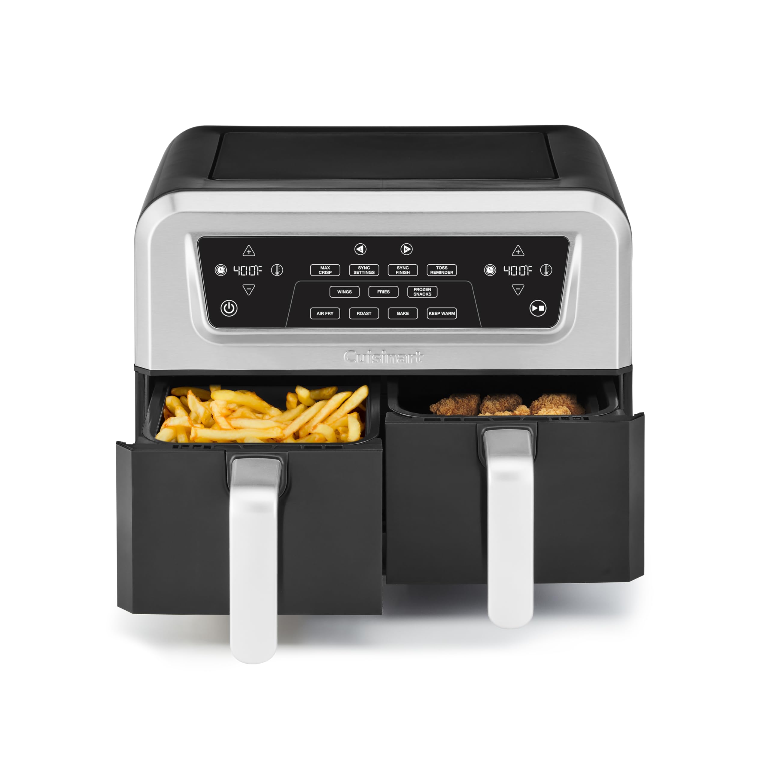 

                                                    Cuisinart Dual Basket Air Fryer, 2-4.25 QT Baskets