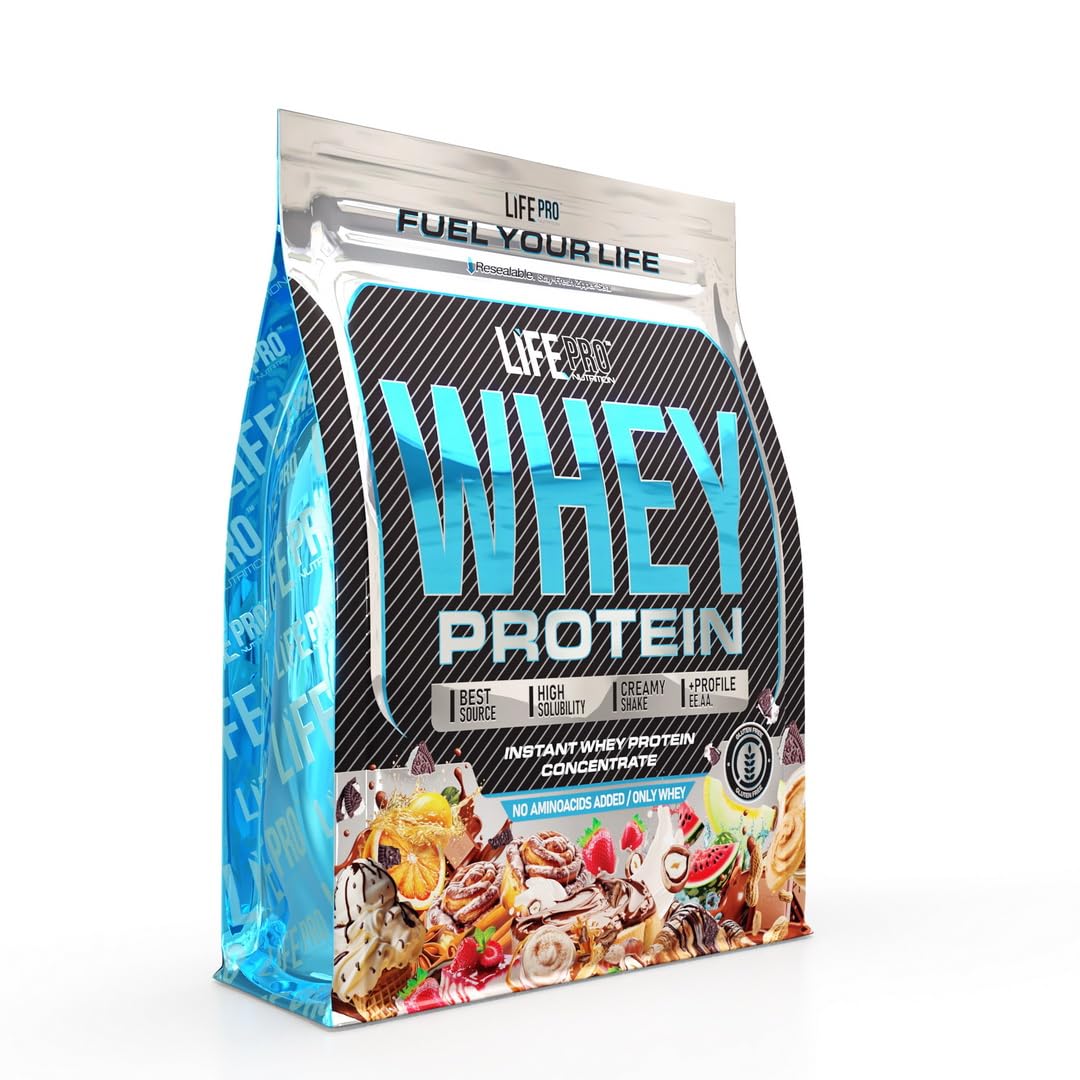 Life Pro Whey 1Kg | Alimento Deportivo, 78% Proteína Concentrado de Suero, Protege Tejidos, Anticatabolismo, Crecimiento Muscular y Facilita la Recuperación (1 kg, BAG VANILLA ICE CREAM) - 2