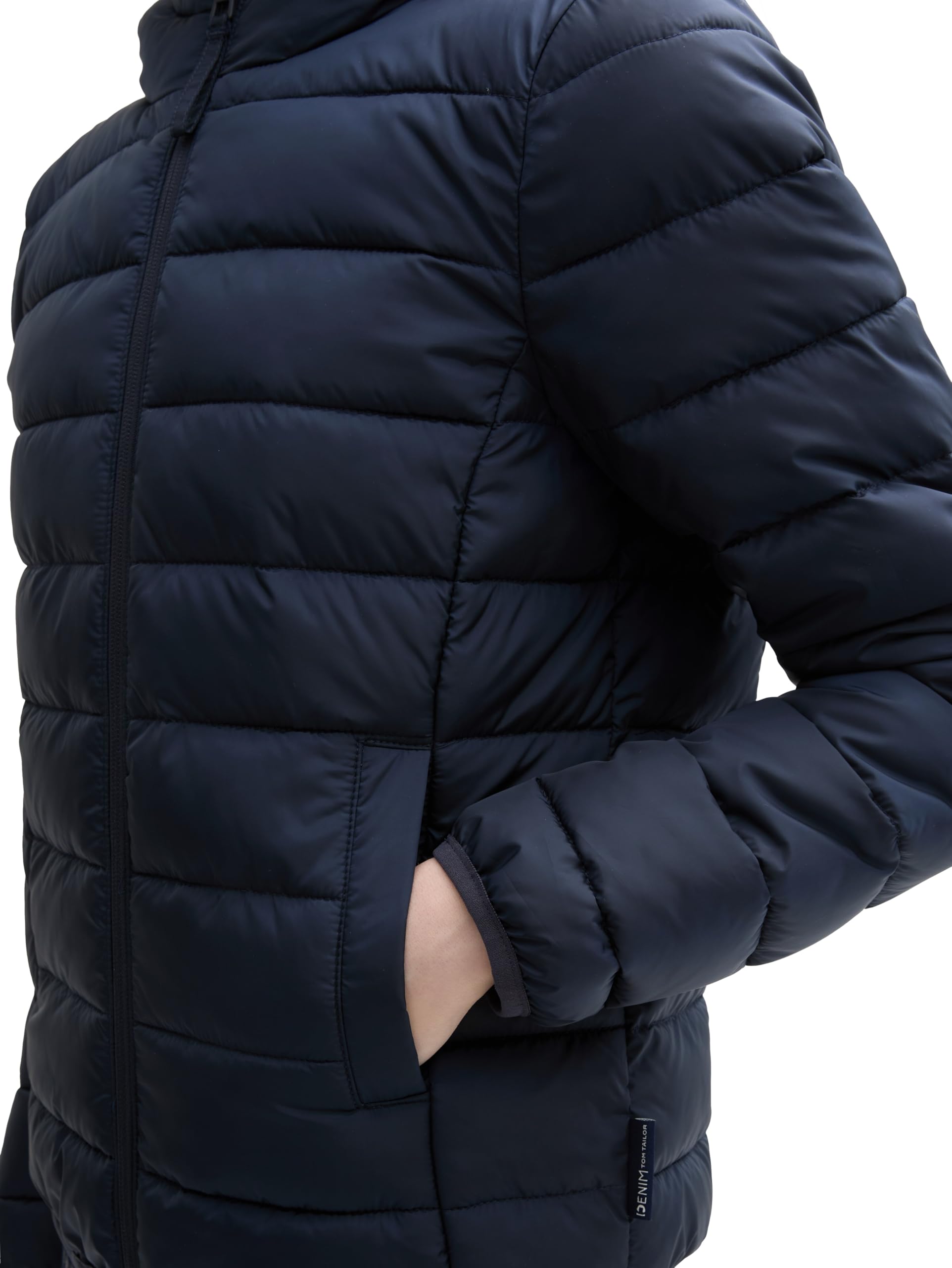 TOM TAILOR Denim Lightweight Steppmantel mit Kapuze – Bild 4