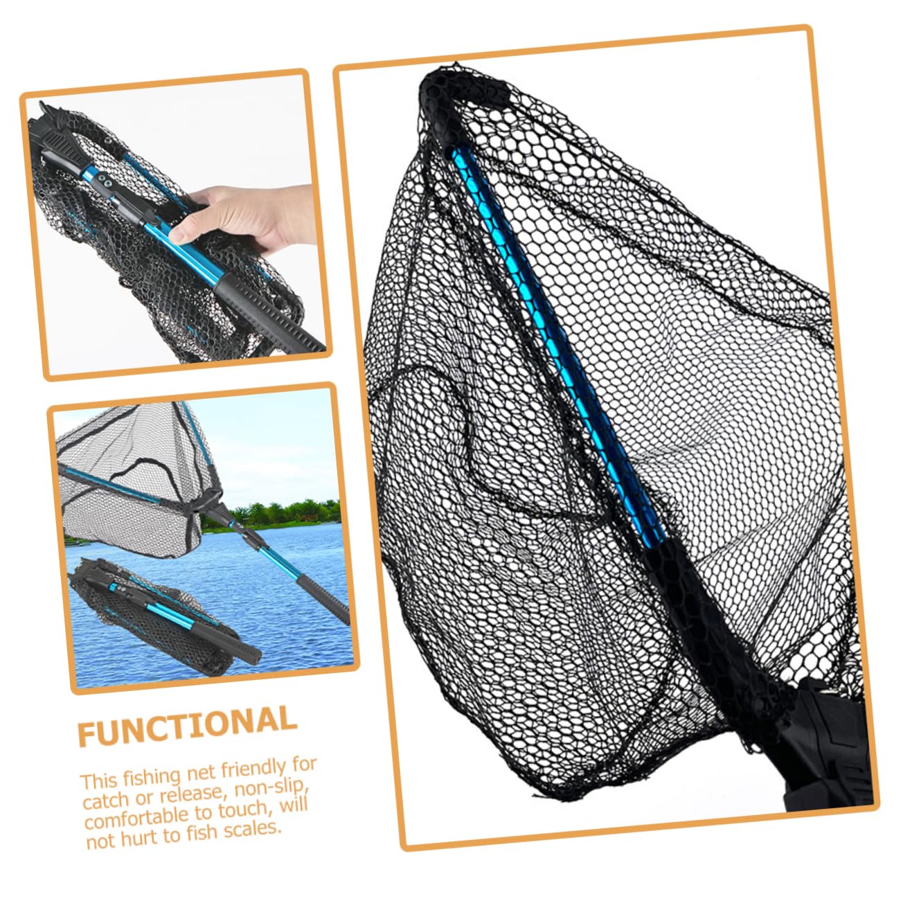 Pesca Telescópica Plegable de Aluminio para de Peces Herramienta de Pesca Portátil para Mar y