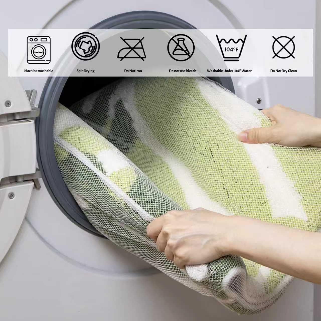 Green Bathroom Rug - Leaf Monstera Bathroom Rug, Non Slip Washable Bathmat, Rubber Anti-Slip Backing, Square Bath Mat 32x32, for Shower Floor & Bathtub