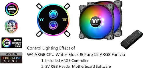 Miniatura 2 de Thermaltake Pacific C240 Ddc ResPump 5V Sincronización de placa base Radiador de cobre PETG Tubo duro Kit de refrigeración por agua CL-W242-CU12SW-A