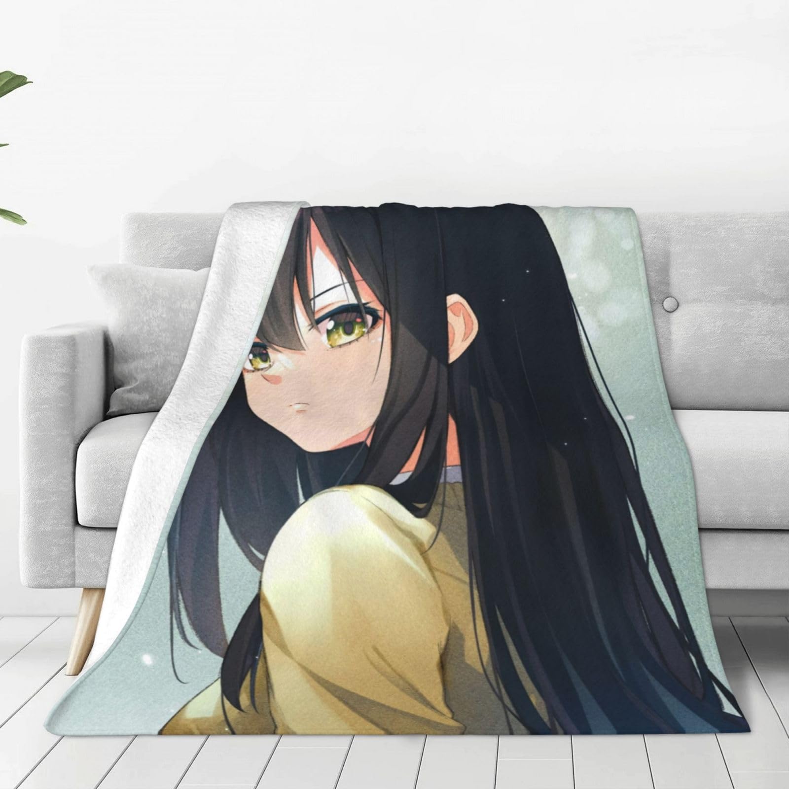 Amazon｜毛布 ブランケット ひざかけ 見える子ちゃん 四谷みこ Jk