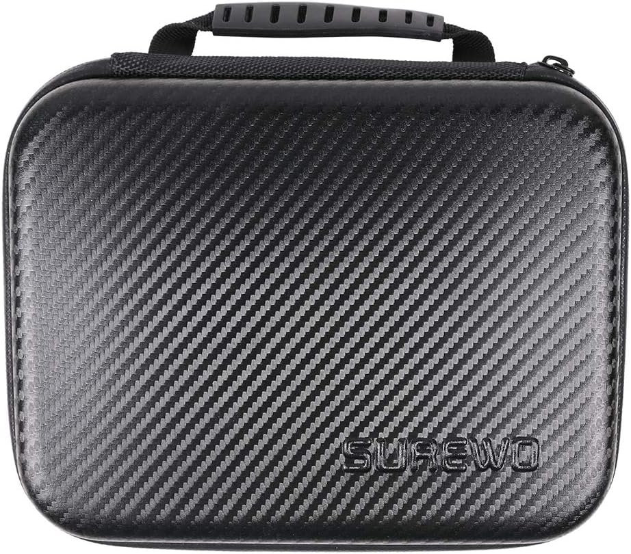 SUREWO Surface-Waterproof Carrying Case Compatible with GoPro Hero 13/12/11/10/9/8/7/(2018)/6/5 Black,Session 5/4,AKASO/Campark/YI Action Camera and More (Medium)