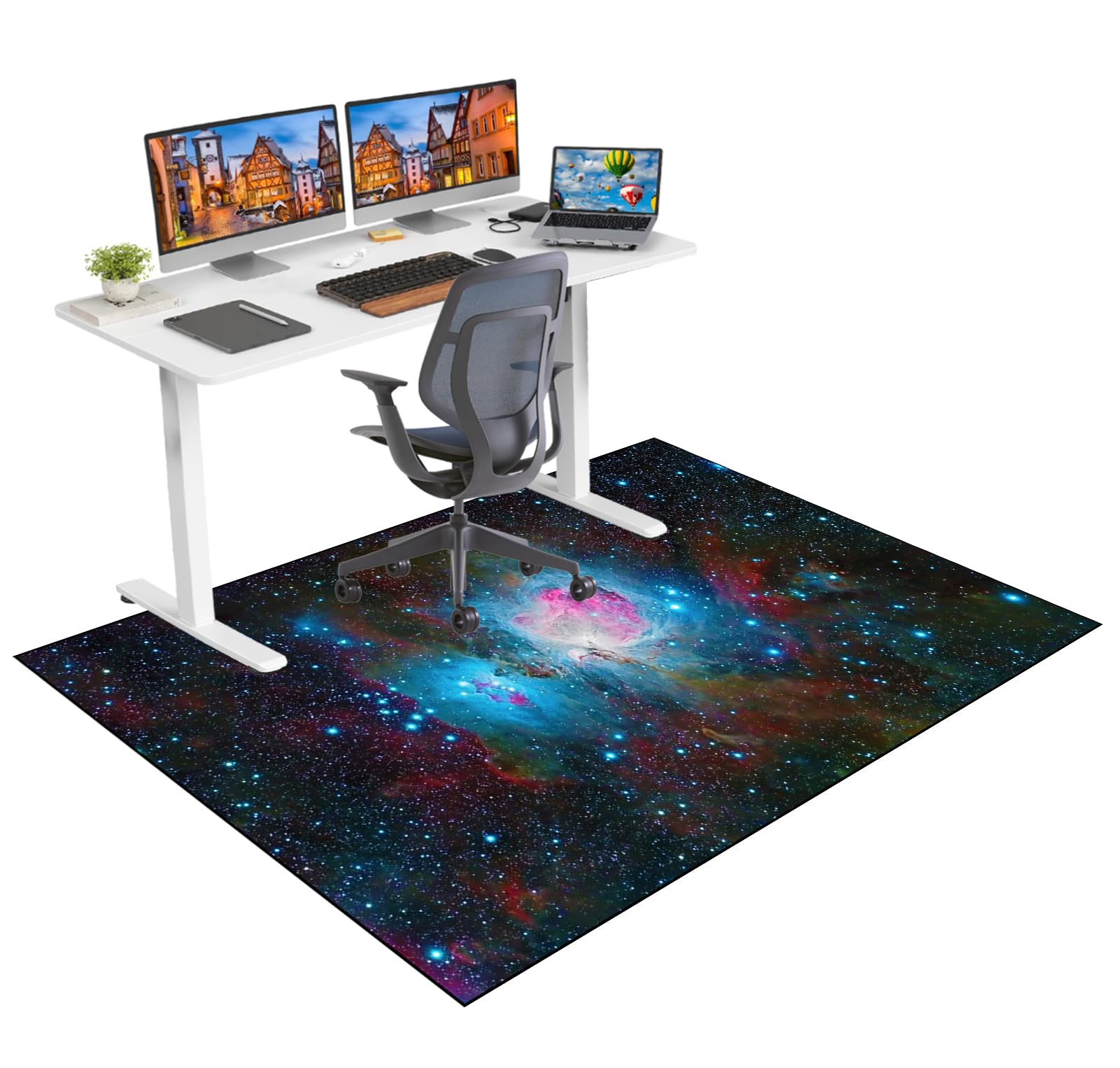 Gaming Chair Mat for Carpet Floors Desk Chair Floor Protector Mat for Carpet Protector Chair Mat Non Slip Floor Mat for Office Chair Mat for Carpeted and Hardwood Floor Gaming Floor Mat 70 x 100 cm