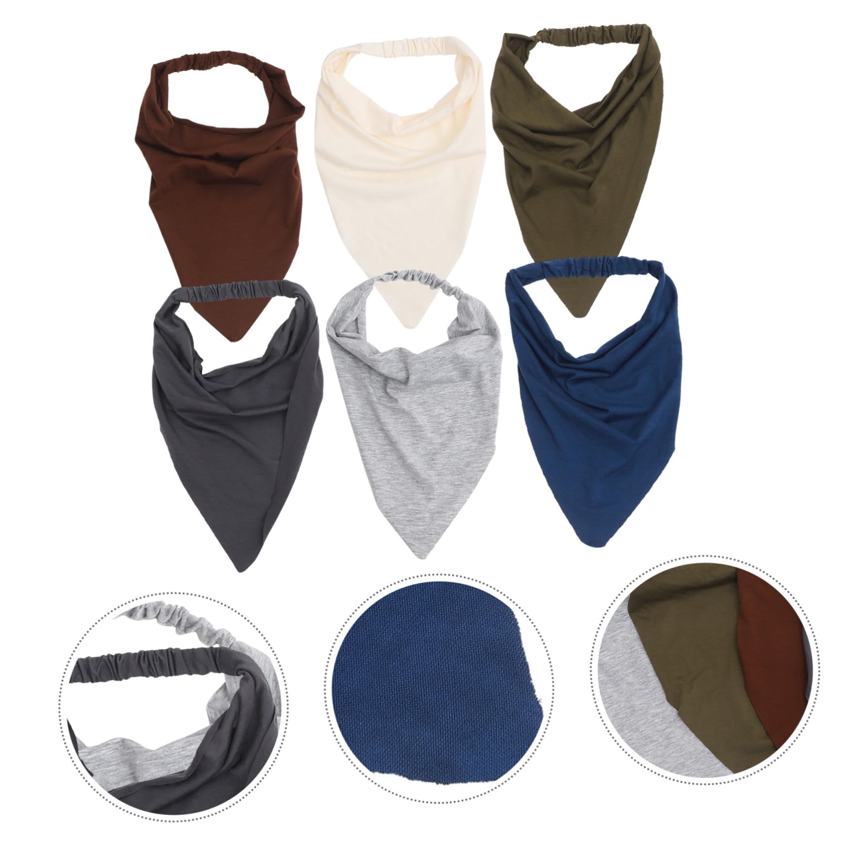 6 pezzi Fasce Elastiche per Capelli Donna in Traspirante Bandana Boho Grande Antiscivolo per Ragazze e Accessori Estivi