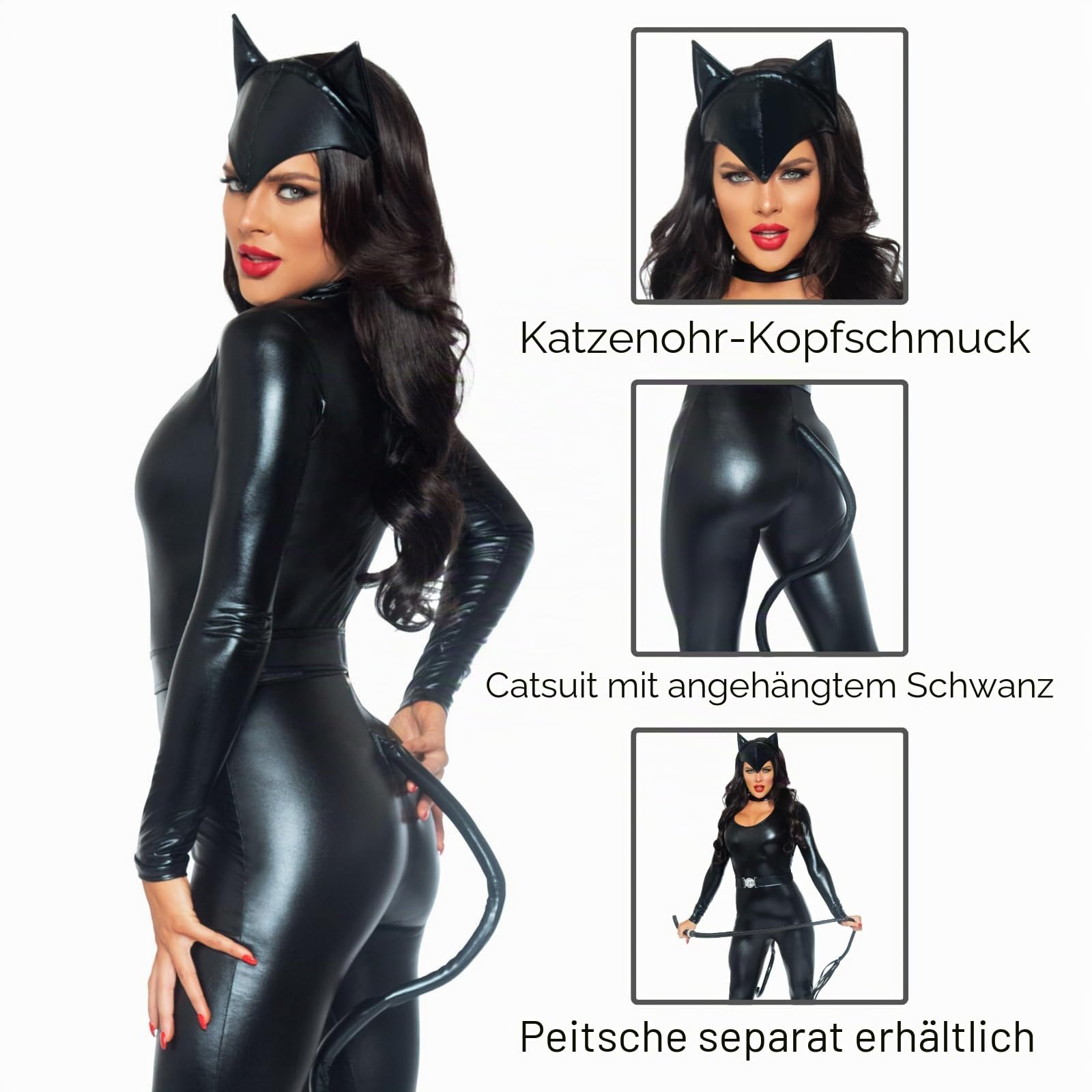 Leg Avenue Feline Femme Fatale Superheros black
