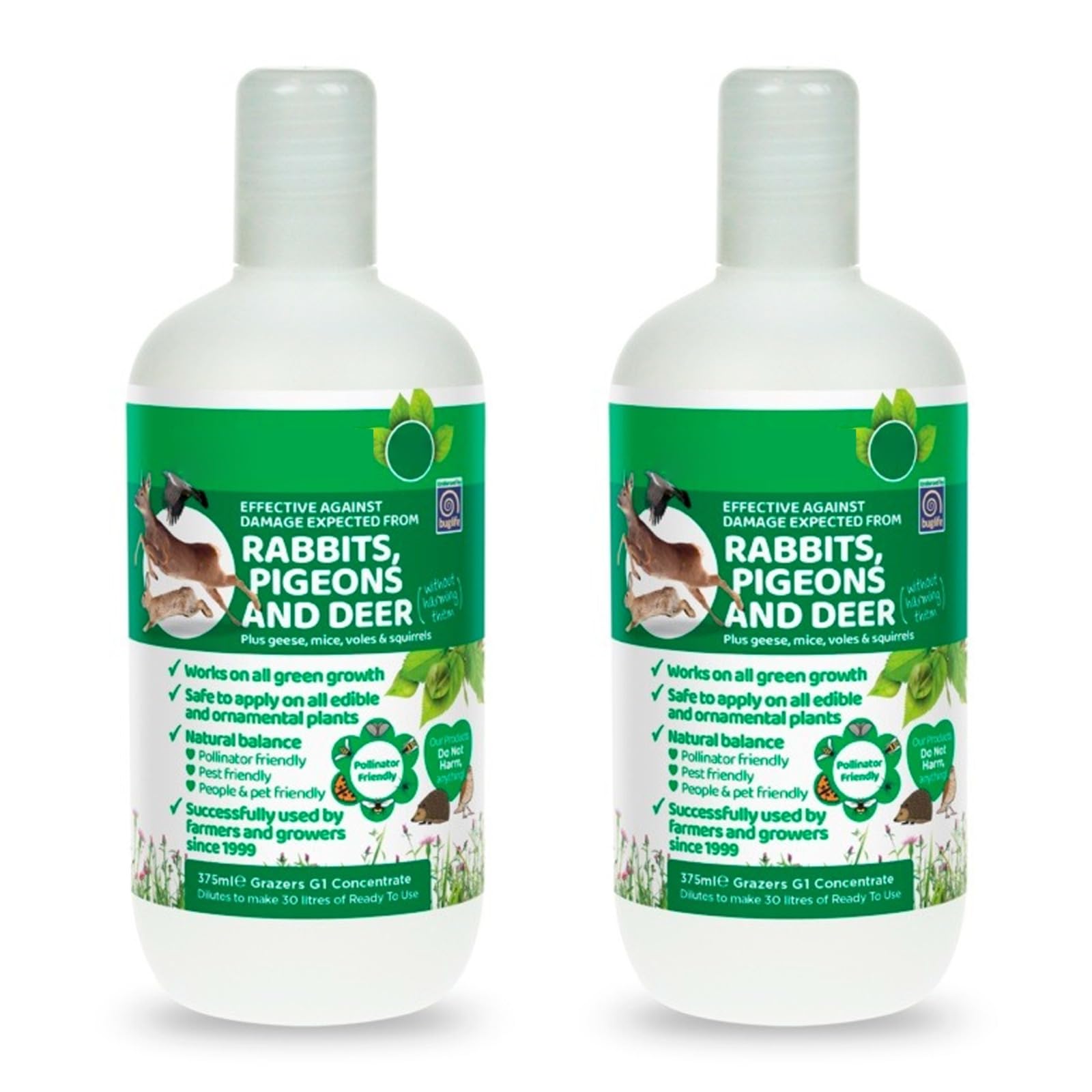 Lily Beetles Control Spray, Fast Acting, Powerful, Easy Spray Application, Professional, Ideal for Home Gardeners, Landscapers & Plant Maintenance, 750ml (Rabbits, Pigeons & Deer- 375 ml, Pack of 2)