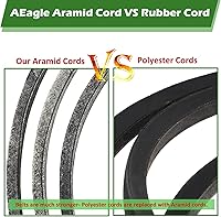 Vista 2 de AEagle 954-05078 954-04138A Correa de cubierta de cordón de aramida para MTD Cub Cadet 754-04138 754-04138A 954-04138 Blanco al aire libre 54