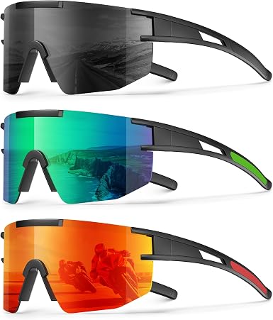 2-Pack KALIYADI Men's Polarized Sports Sunglasses (various)