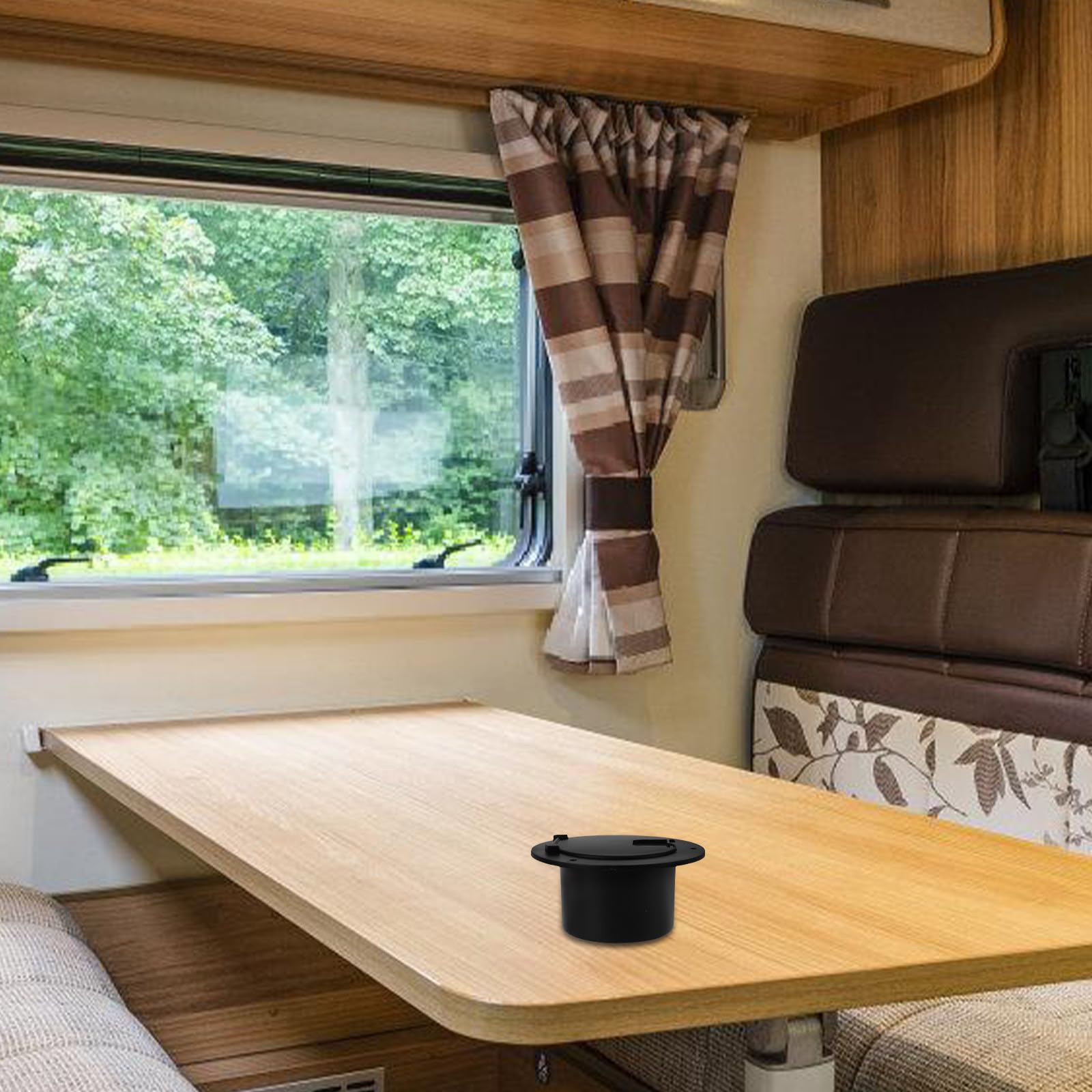 PRETYZOOM Wohnmobil Stromkabelabdeckung Rund aus Robustem ABS Kabeldurchführung für Yacht und Wohnmobil Kabelschutz Außen mit Einfacher Kabelführung