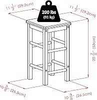 Vista 16 de Winsome Wood Suzanne - Set de cocina cuadrado, natural, haya