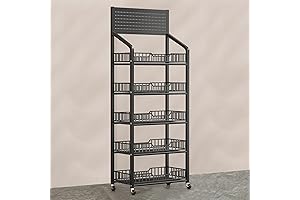 4 or 5 Tier Commercial Supermarket Shelving Unit with Wheels
