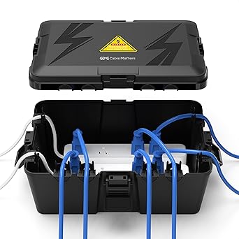 Cable Matters Weatherproof Outdoor Electrical Box - Large Outdoor ...