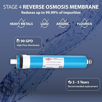 APEC Water FILTER-MAX-PH Replacement RO Filter Set, Alkaline, 90 GPD | 6 Piece Set, Compatible with APEC Ultimate Series, Removes Up to 99% of Contaminants, PH+ Calcium Remineralization